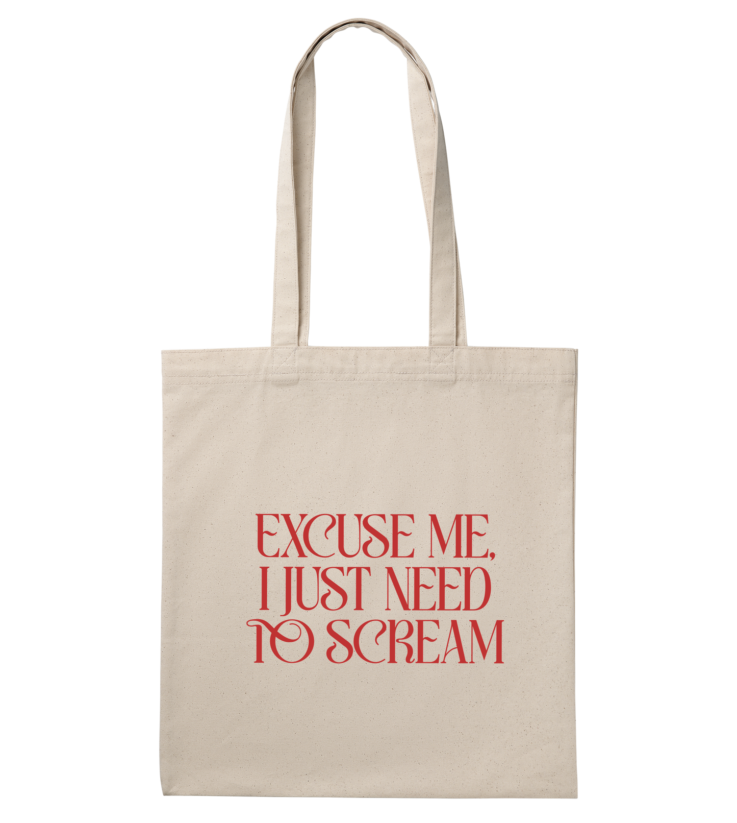 Tote bag Scream Natural White