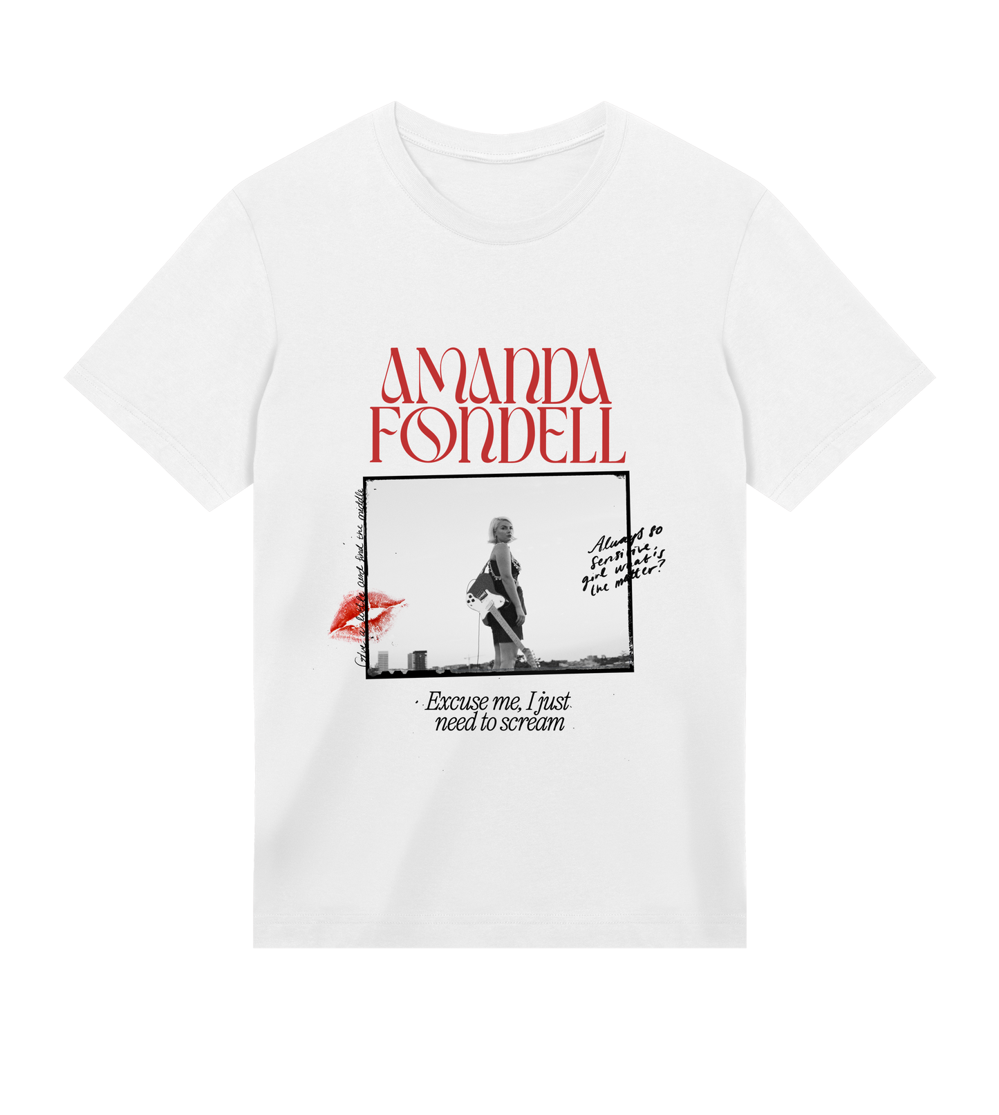 Amanda Fondell Men's Regular Tee White